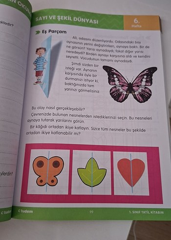 Beden 1. Sınıf Tatil Kitabım - 12 Haftalık Etkinlikler