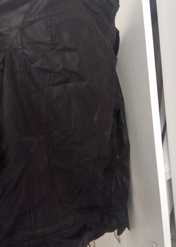 s Beden siyah Renk Siyah Deri Biker Ceket