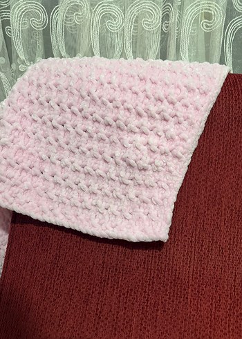 Pembe Örgü Çocuk Battaniyesi - Görsel 2