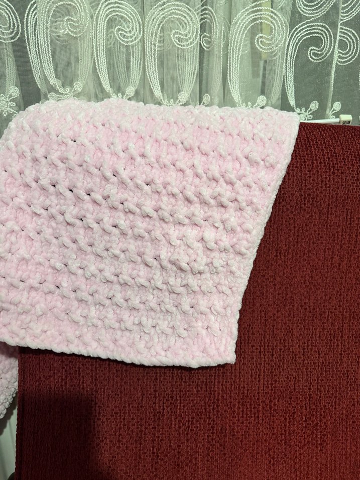 Pembe Örgü Çocuk Battaniyesi - Görsel 3