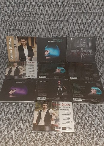 10 Adet orjinal ablajinda sifir muzik cd si kargo dahil 350 tl