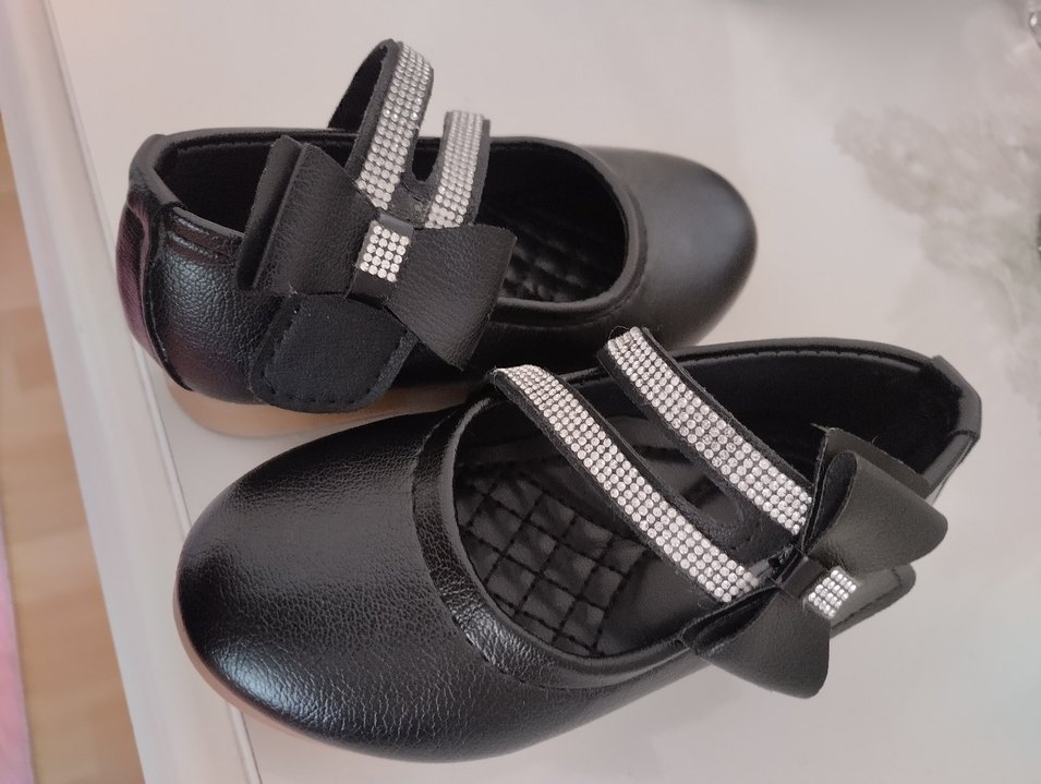 Kız Çocuk Siyah Tokalı Ayakkabı - Görsel 3