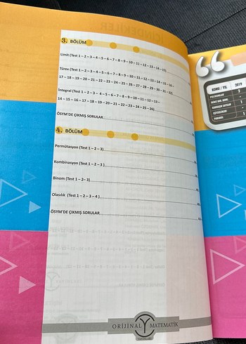  Beden Renk AYT Matematik Orijinal Soru Bankası