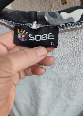 Gri Kamuflaj Desenli Erkek Polar Sweatshirt - Görsel 4