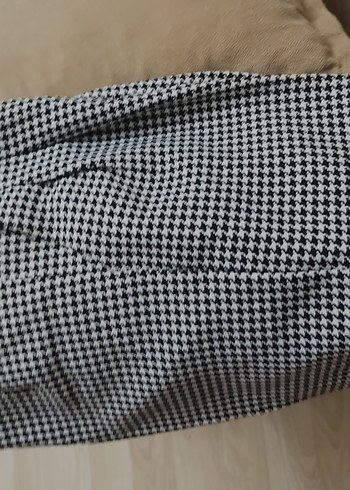 Gri Ekose Pilili  kadın pantolon - Görsel 3