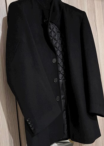 Düğmeli Siyah Erkek Klasik Uzun kaban ürün hiç giyememiştir - Görsel 3