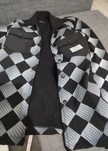 Gri Kareli Düğmeli Kadın Gömlek - Görsel 2