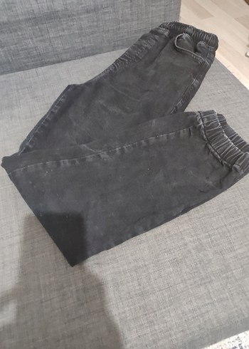 Gri Erkek Bol Kesim Denim Pantolon - Görsel 2