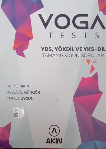 VOGA Tests YDS, YÖKDİL ve YKS-DİL Kitabı