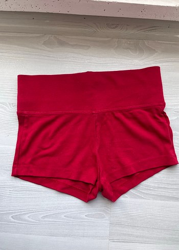 Kırmızı Kadın Mini Spor Şort