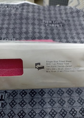 Tek Kişilik Lastikli Çarşaf Koyu Pembe - Görsel 2