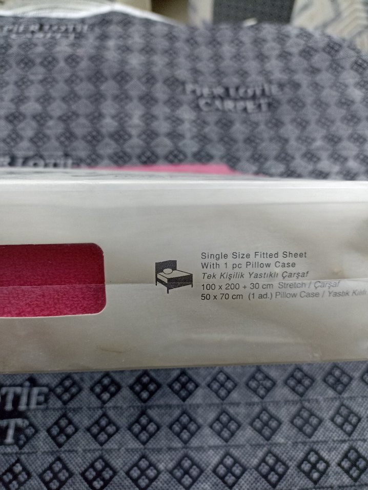 Tek Kişilik Lastikli Çarşaf Koyu Pembe - Görsel 2