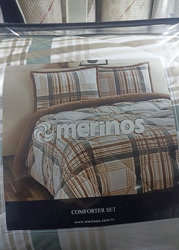 Merinos Comforter Çift Kişilik Yorgan Seti Wera Yeşil - Görsel 2