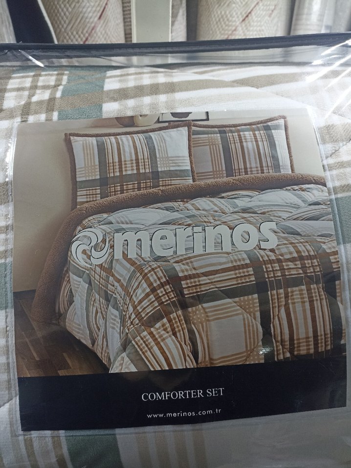 Merinos Comforter Çift Kişilik Yorgan Seti Wera Yeşil - Görsel 2