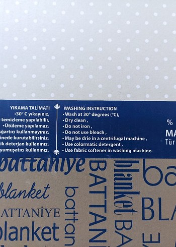Beden Tek kişilik Merinos Battaniye