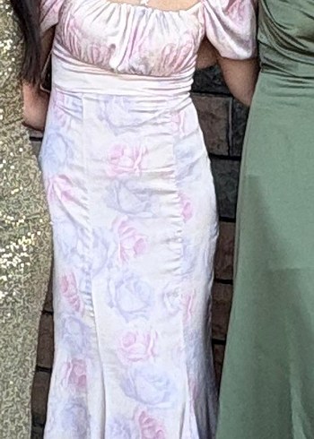 Pembe Tie-Dye Midi Kadın Elbise