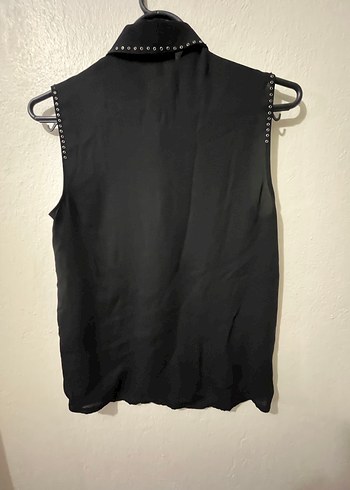 Siyah Kolsuz Düğmeli Gömlek - Görsel 3