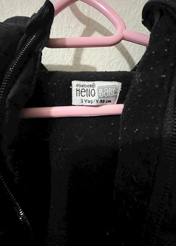 Kapüşonlu Siyah Erkek Çocuk Mont - Görsel 3