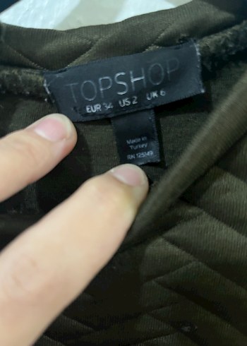 Topshop marka fermuar detaylı elbise - Görsel 3