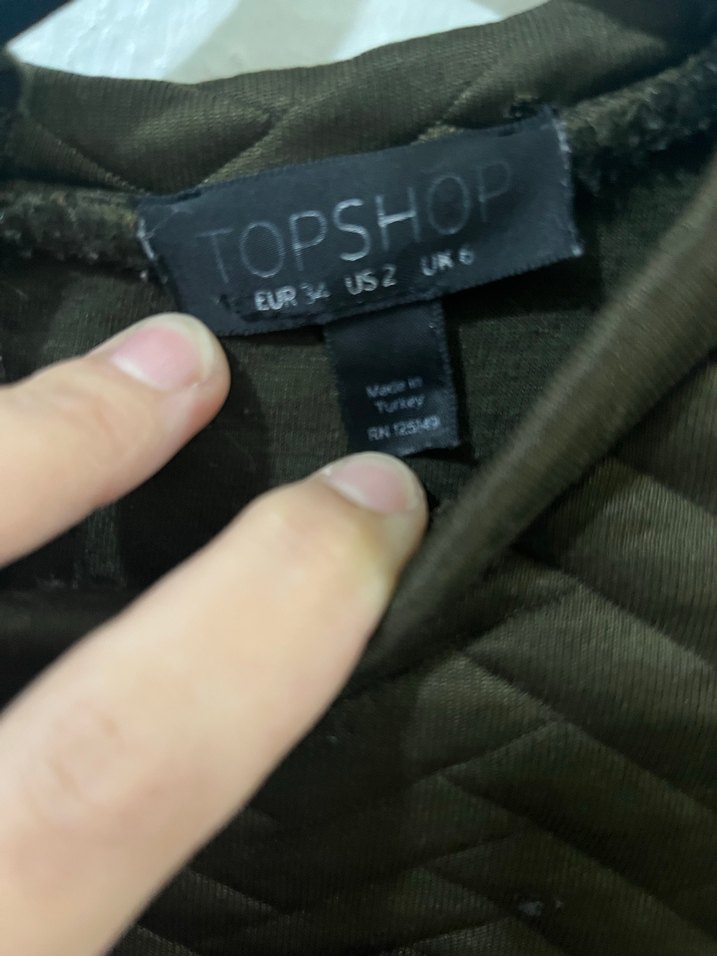 Topshop marka fermuar detaylı elbise - Görsel 3
