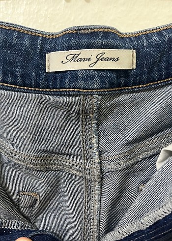 Kadın Mavi Denim Mini Şort - Görsel 3