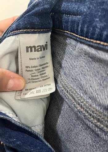 Kadın Mavi Denim Mini Şort - Görsel 4