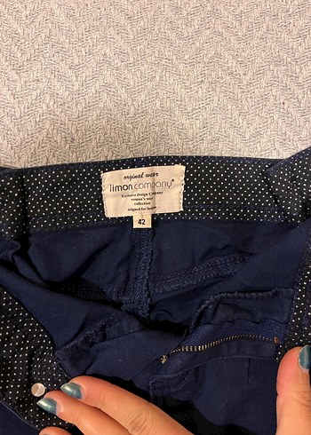 Limon Company Lacivert Kadın Mini Etek - Görsel 2