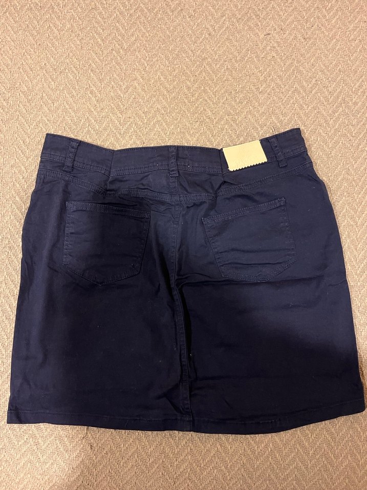 Limon Company Lacivert Kadın Mini Etek - Görsel 3