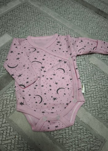 Uzun Kollu Pembe Kız Bebek Body