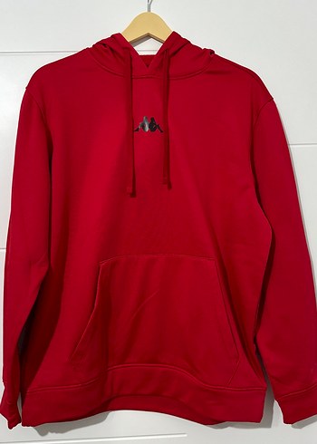 Kadın Kırmızı Kapüşonlu Sweatshirt - Görsel 2