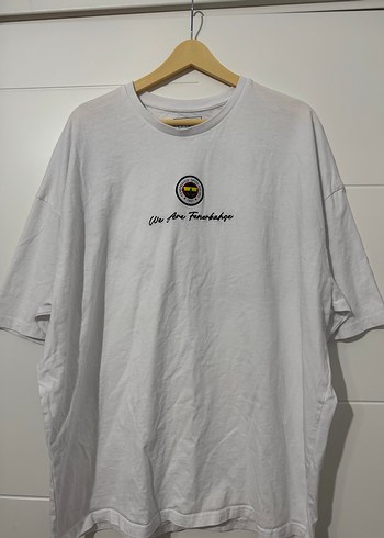 Erkek Beyaz Baskılı Pamuklu Tişört - Görsel 2