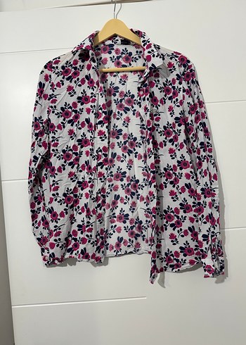 Bohem Çiçek Desenli Uzun Kollu Gömlek - Görsel 3