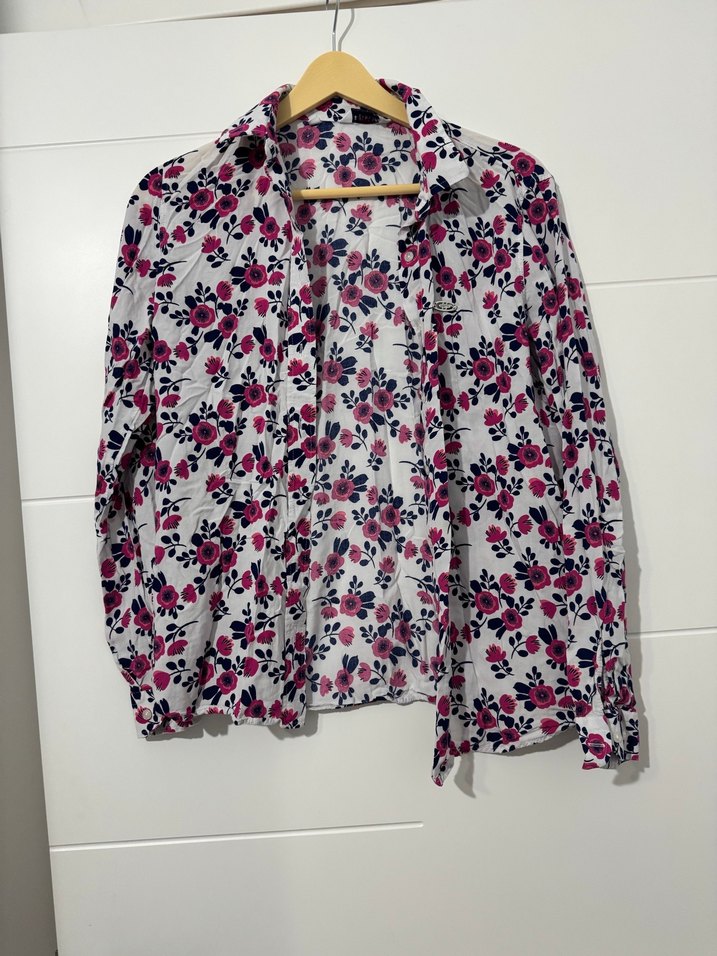 Bohem Çiçek Desenli Uzun Kollu Gömlek - Görsel 3