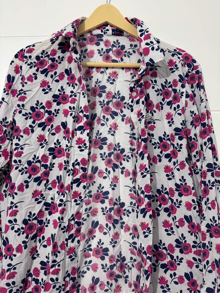 Bohem Çiçek Desenli Uzun Kollu Gömlek - Görsel 2