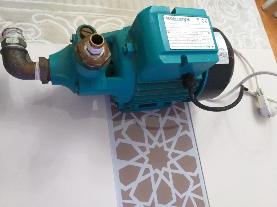 Turkuaz Renkli Su Pompası motoru - Görsel 4