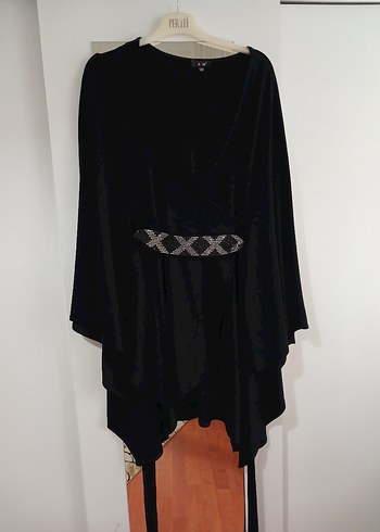 Siyah Uzun Kadın tunik - Görsel 4