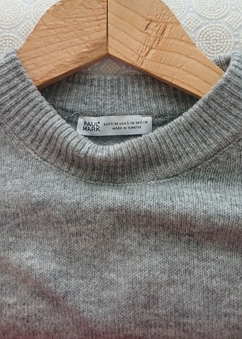 Gri Kadın Triko Midi Elbise - Görsel 3