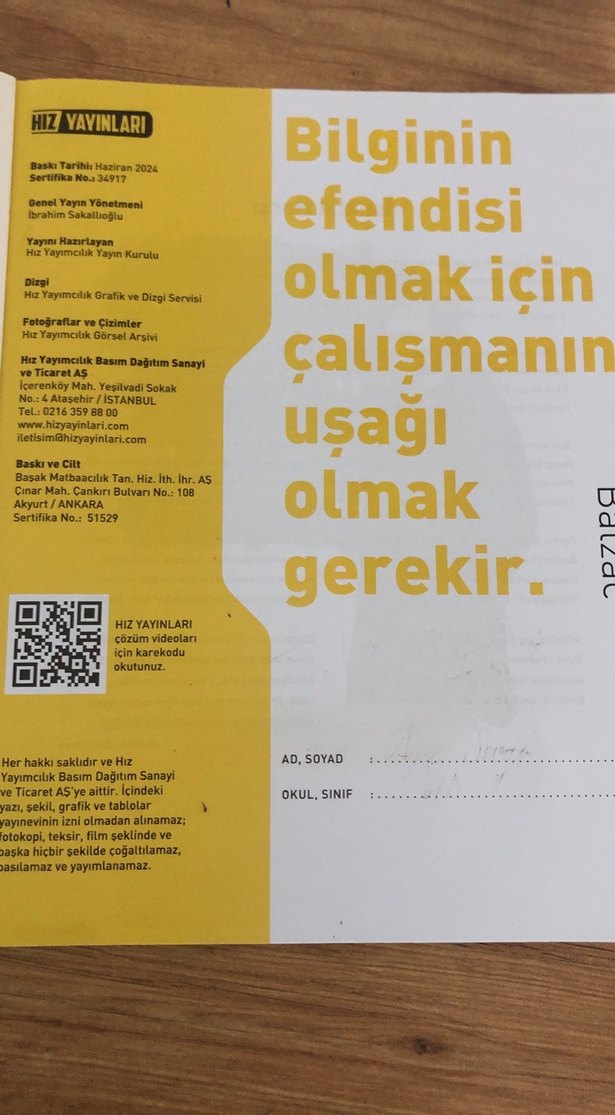 8. Sınıf Geometri Soru Bankası - Hız Yayınları - Görsel 2