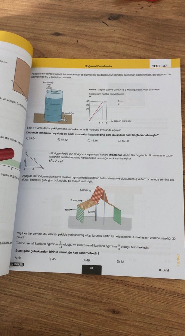 8. Sınıf Geometri Soru Bankası - Hız Yayınları - Görsel 3