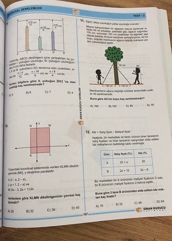 MEB 2025 LGS 8. Sınıf Matematik Soru Bankası - Görsel 2