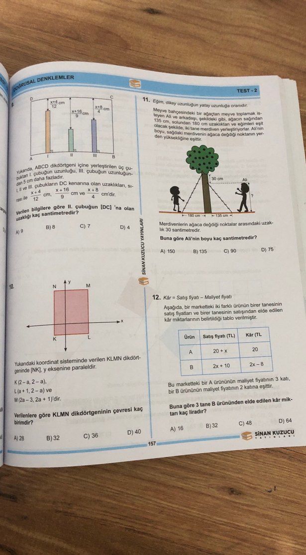 MEB 2025 LGS 8. Sınıf Matematik Soru Bankası - Görsel 2