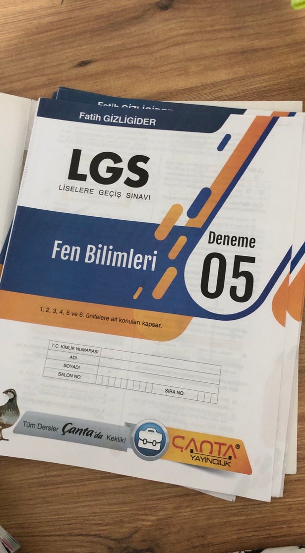 8. Sınıf LGS Fen Bilimleri 20 Deneme Sınavı - Görsel 3