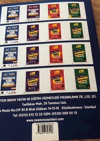 All Star 8. Sınıf Matematik Soru Bankası - Görsel 6