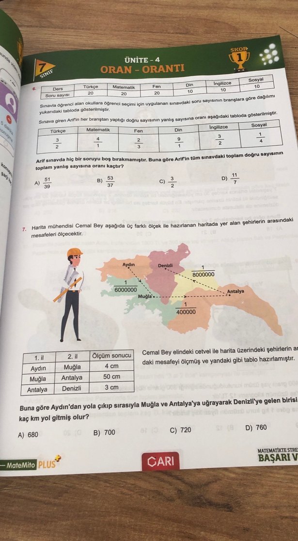 Var Matematik Başarı Kitabı - Yeni Nesil Sorular 7 sınıf - Görsel 2
