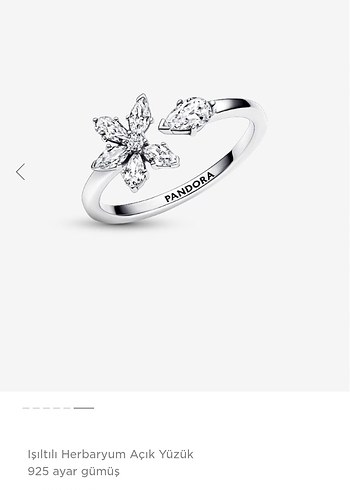 orijinal pandora herbaryum 925 Ayar Gümüş Yüzük