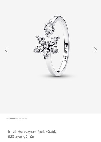 Pandora orijinal pandora herbaryum 925 Ayar Gümüş Yüzük