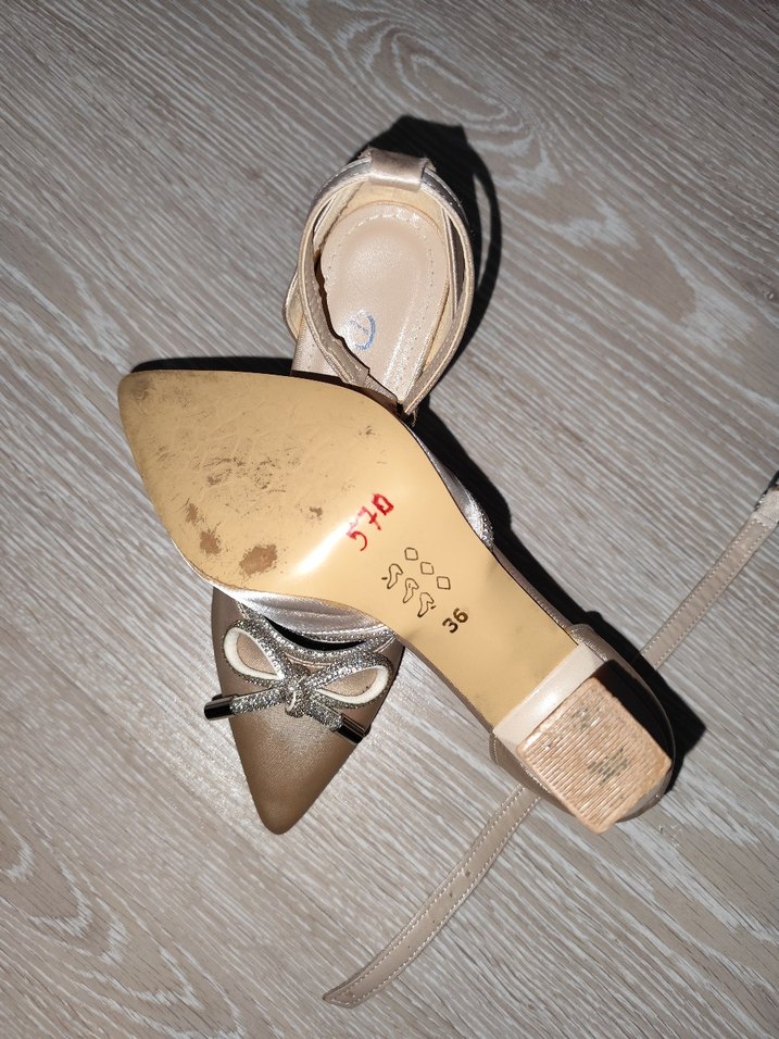 Bej Yılan Desenli Stiletto Topuklu Kadın Ayakkabı - Görsel 2