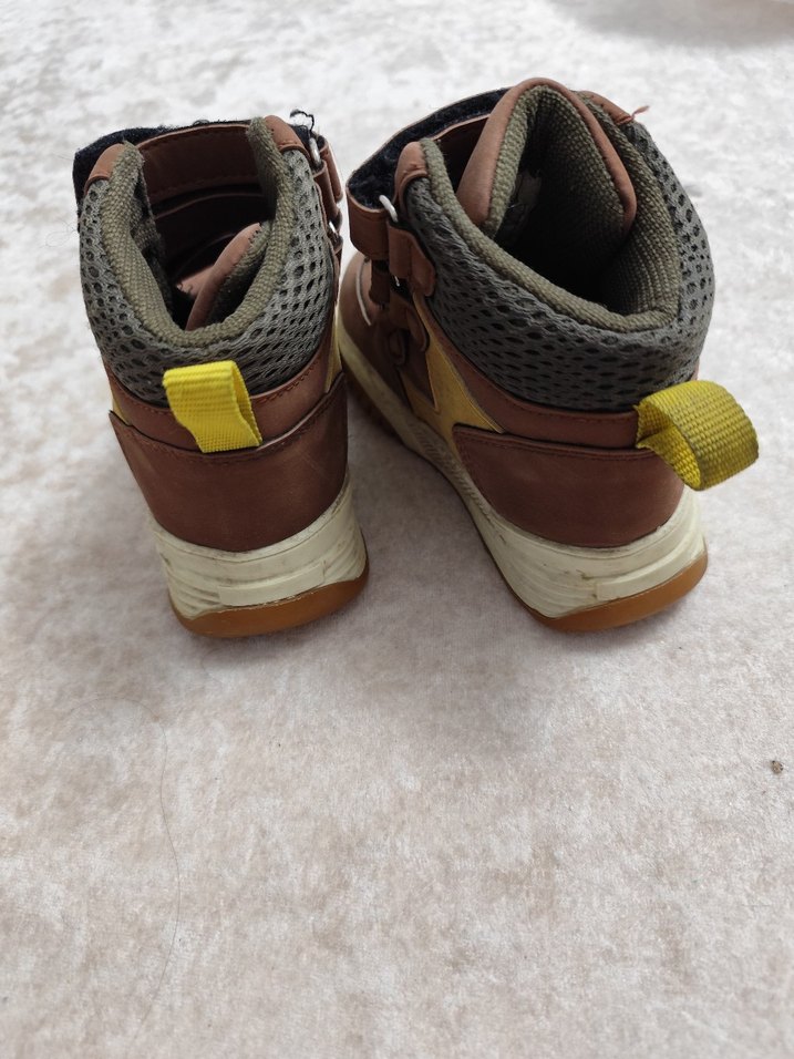 Kahverengi Erkek Çocuk Cırt Cırtlı Bot - Görsel 4