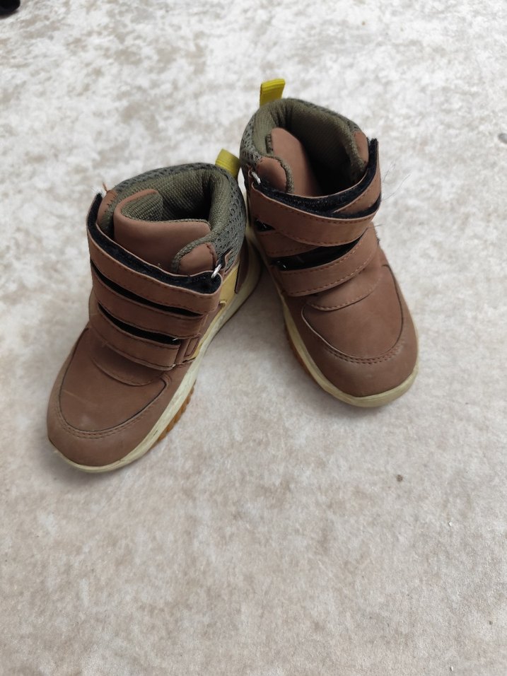 Kahverengi Erkek Çocuk Cırt Cırtlı Bot - Görsel 3