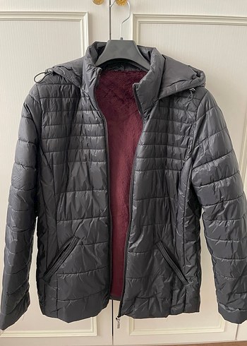 LC Waikiki Lcwaikiki Siyah İçi Kürklü Kadın Mont